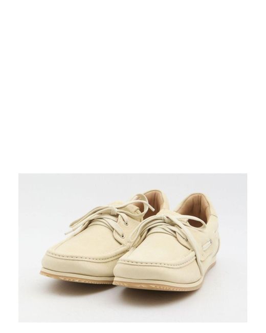 Jacquemus White Le Batto Boat Shoes for men