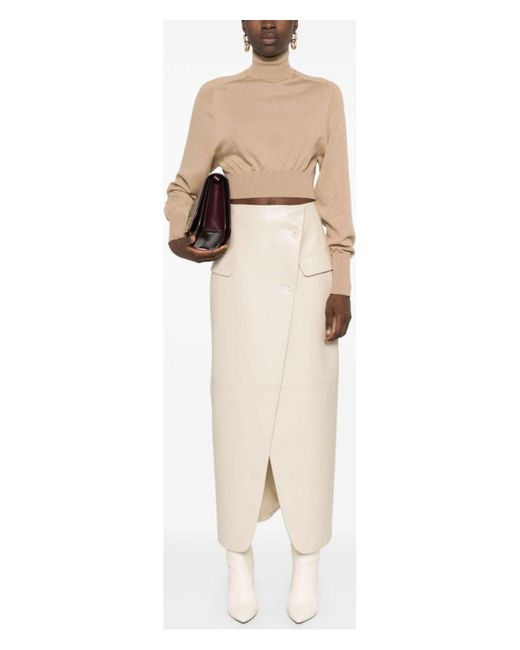 Max Mara Natural Wool Turtle-Neck Sweater