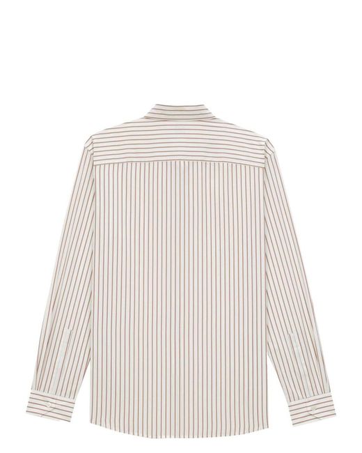 Saint Laurent White Cassandre Shirt for men