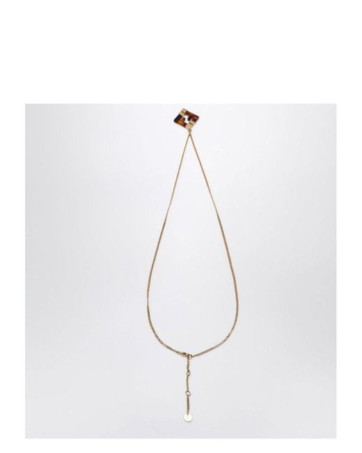 Fendi White Forever And Plexiglass/ Necklace