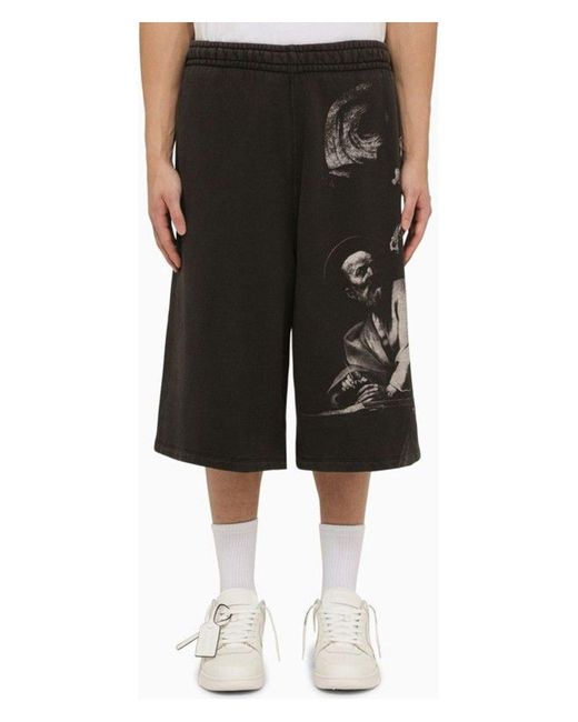 Off-White c/o Virgil Abloh Black Bermuda Shorts.Matthew for men