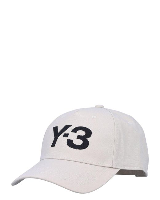Y-3 Classic Logo Cap in White for Men | Lyst