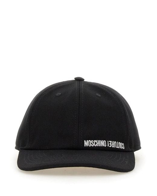 Moschino Couture Black Baseball Cap for men