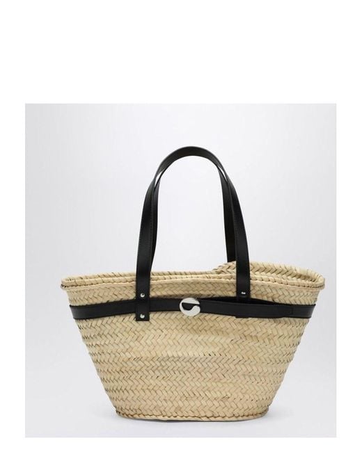 トートバッグ Coperni Palm medium raffia shopping bag Coperni Palm Medium Raffia Shopping Bag in Natural | Lyst