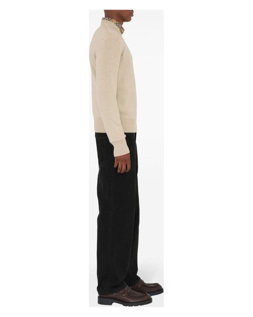 Burberry Natural Cozy 100% Wool Sweater for men