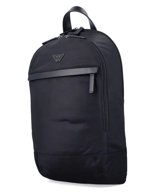 Emporio Armani Blue Asv Recycled Nylon Backpack for men