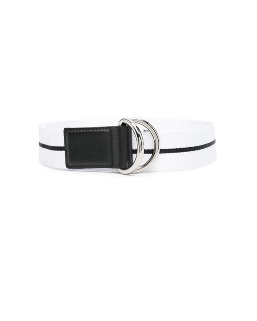 Palm Angels Black Venice Track Tape Belt