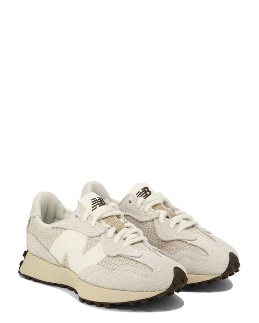 New Balance White "327" Sneakers for men