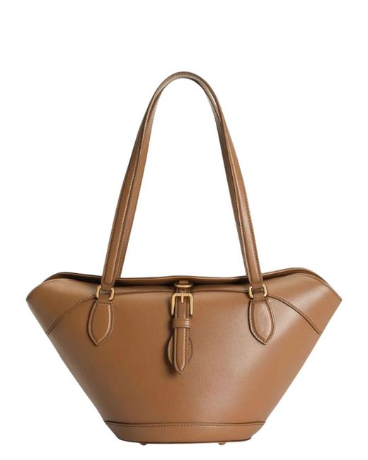ショルダーバッグ・ポシェット DOLCE  GABBANA Women Shoulder Bags BB7815 AK2748Z093 Brown Dolce & Gabbana Buckle Detailed Shoulder Bag in Brown | Lyst