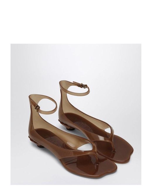 Chloé White Flower Sandals