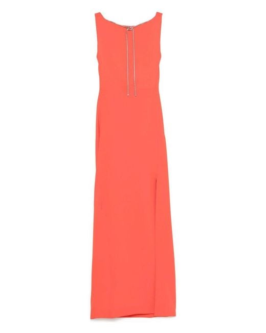 【送料&関税込】Max Mara creso Dress Creso long dress with jewelry chain detail on the back MAX