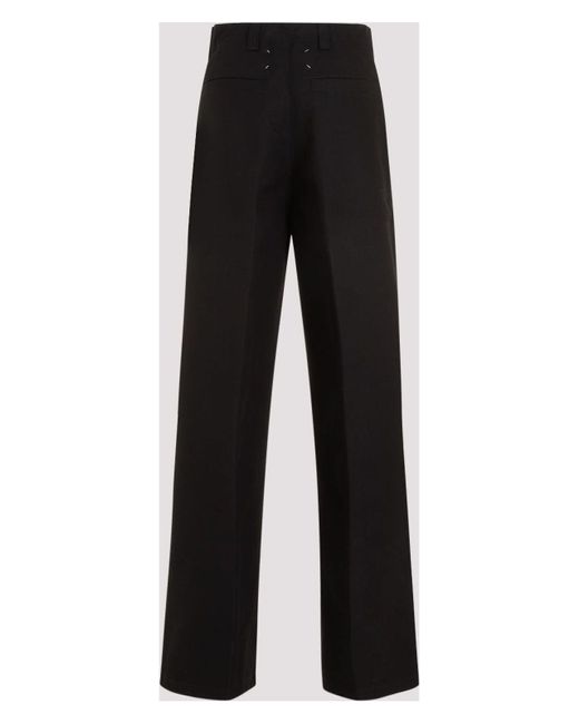 Maison Margiela Black Cotton Pants