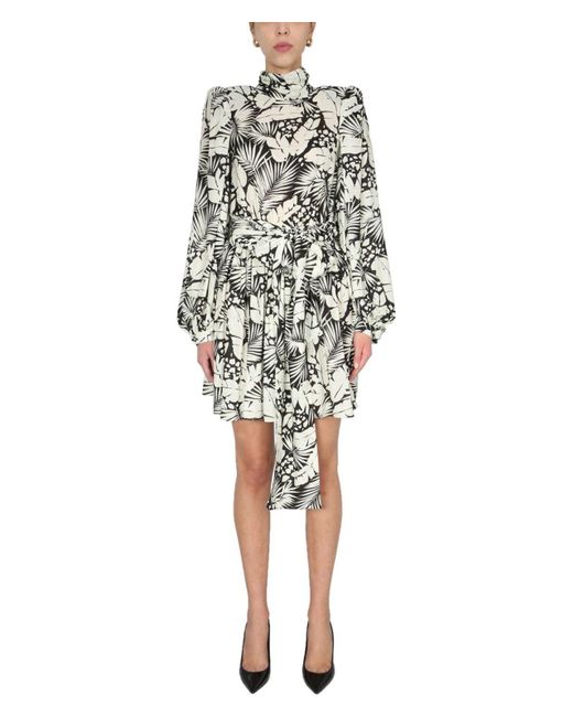 Saint Laurent White Mini Dress With Band