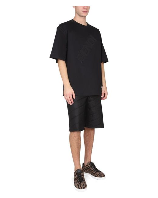 Fendi Black Bermuda for men