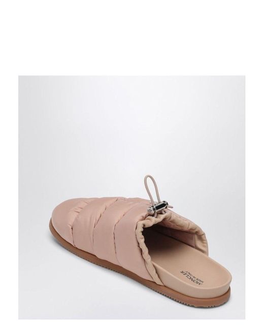 Moncler Pink Nylon Mule Mon Pocket