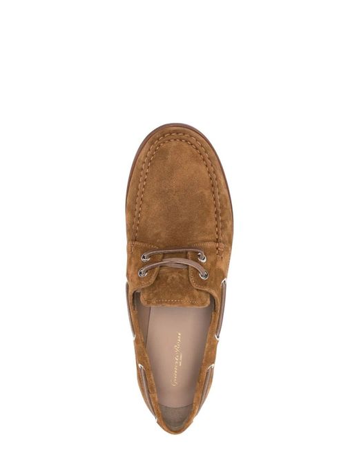 Gianvito Rossi Brown Shoes Suede M.+Calf for men