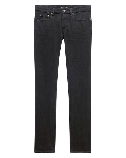 Saint Laurent Gray 100% Cotton Classic Jeans for men