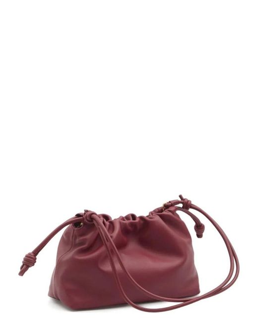 Loewe Purple Medium Flamenco Purse Bag