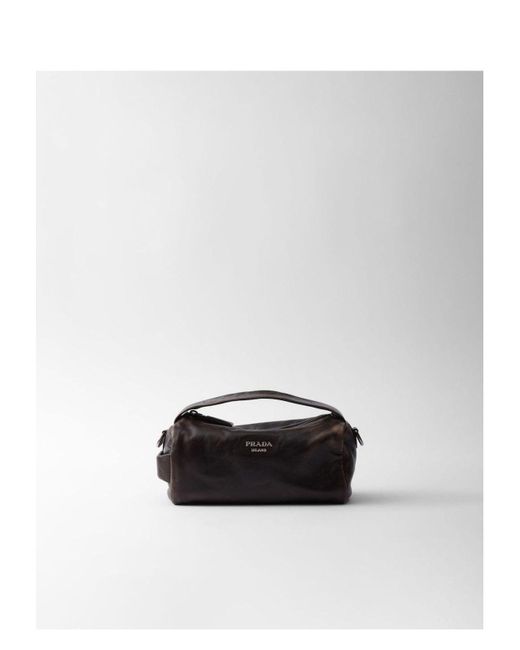 Prada White Leather Handbag for men