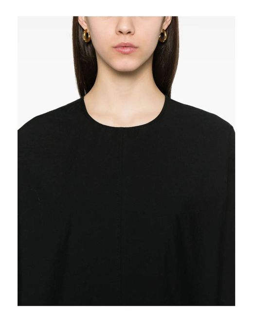 Totême  Black Batwing Top