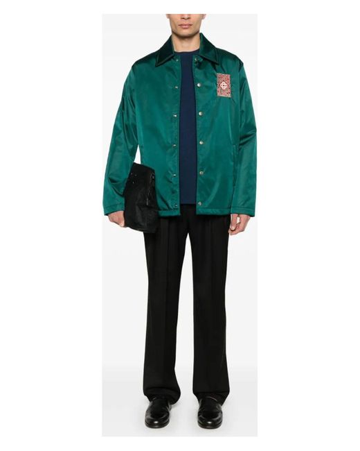 Casablanca Green Stadium Jacket for men