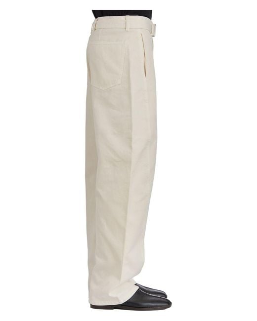 Lemaire Natural Pantalone Belted Twisted for men