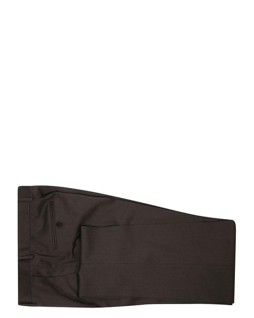 Zegna Black Pure Wool Suit for men