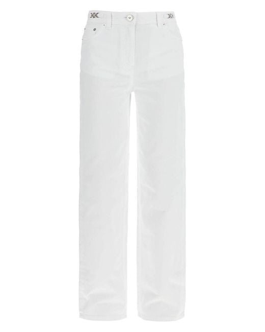 Versace White Medusa `95 Straight Leg Jeans