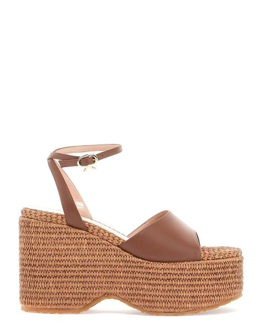 Gianvito Rossi Brown Shoes Calf+Marbella