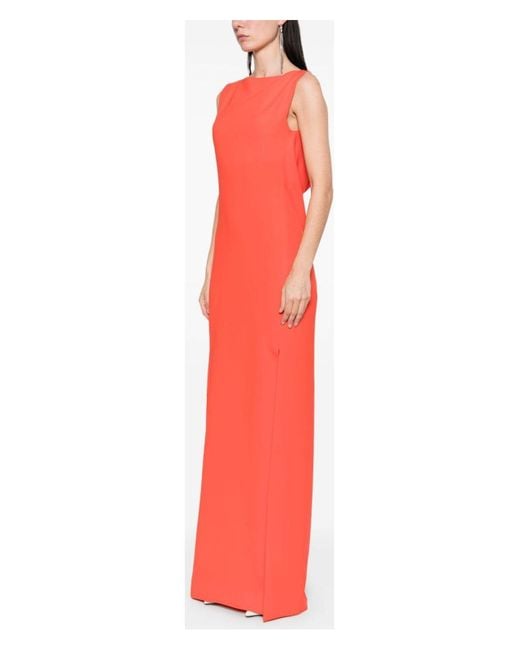 ワンピース Max Mara SS25 CRESO SILK LONG DRESS (2511221054600 009) Max Mara Creso Silk Long Dress in Red | Lyst