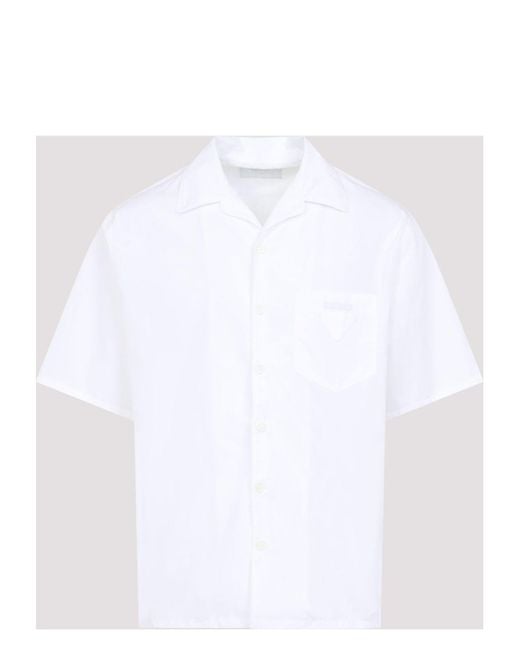 Prada White Ss Shirt for men
