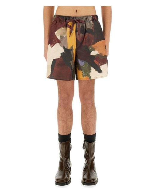 J.W. Anderson Black Bathing Shorts for men