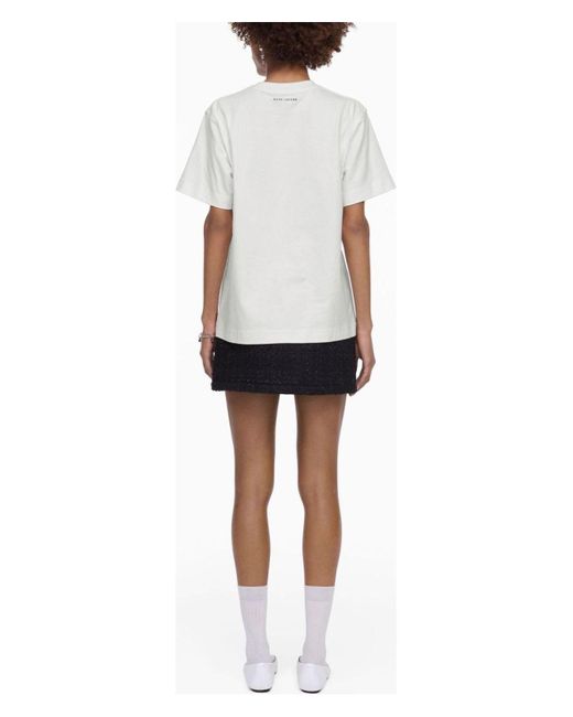 Marc Jacobs White Printed Cotton T-Shirt