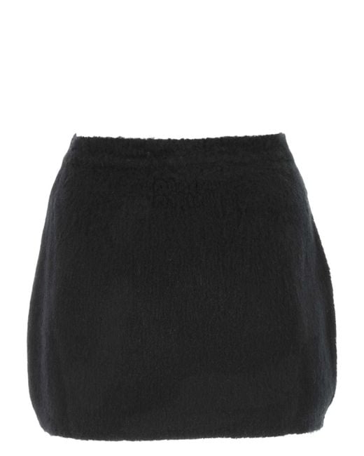ミニスカート MiuMiu Black stretch wool mini skirt (MG2367SVMO1R1 F0002) Black stretch wool mini skirt – G&B