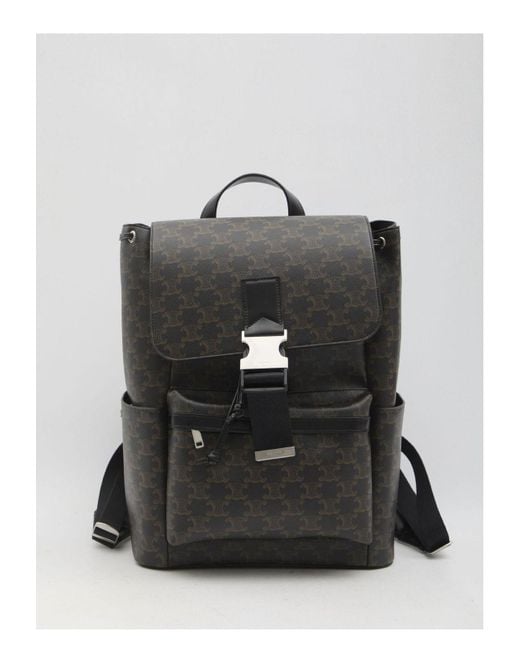 Céline Gray Triomphe Canvas Backpack for men