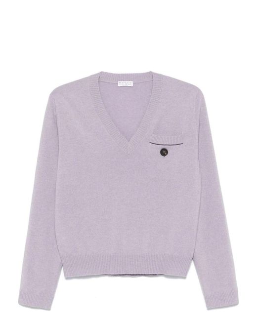 Brunello Cucinelli Purple Jersey
