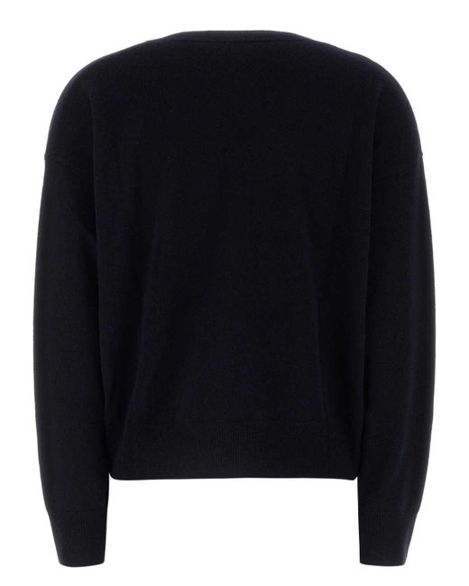 Versace Black Midnight Stretch Wool Blend Sweater