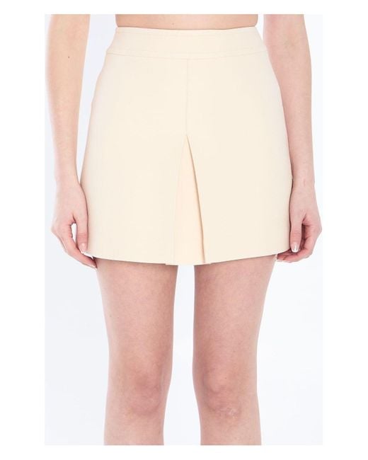 Céline Natural A-Line Mini Skirt