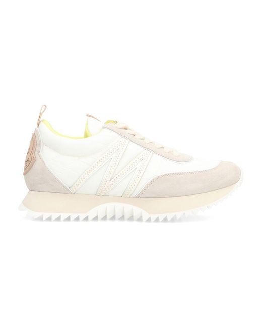 Moncler Natural Pacey Nylon Low-Top Sneakers