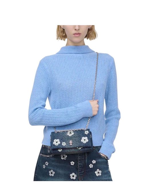 Marc Jacobs Blue The Dual Chain Wallet