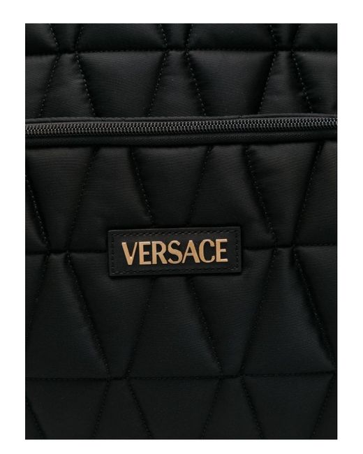 Versace Black Myth Nylon Backpack for men