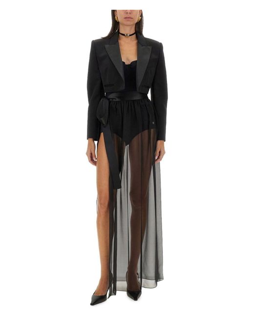 Dolce & Gabbana Brown Silk Chiffon Long Skirt
