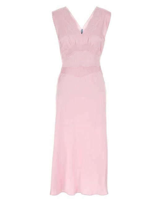 ワンピース PRADA PINK SATIN DRESS Prada Satin Dress in Pink | Lyst