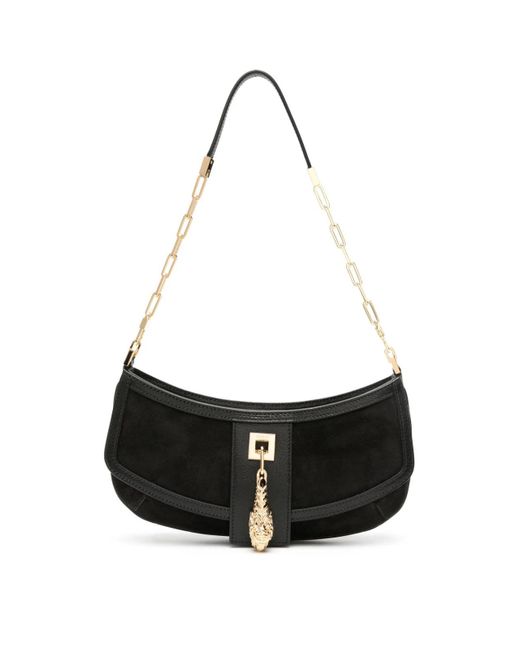 Gucci Black Tiger Head Logo Shoulder Bag