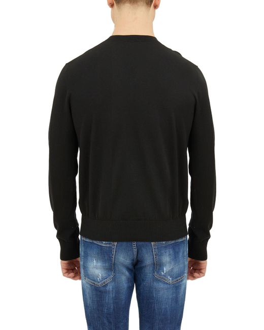 DSquared² Black Maglia Scollo A V for men