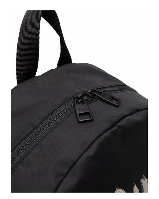 Alexander McQueen Black Canvas Metropolitan Backpack