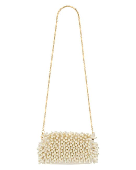Cult Gaia Metallic Sheep Leather Clutches