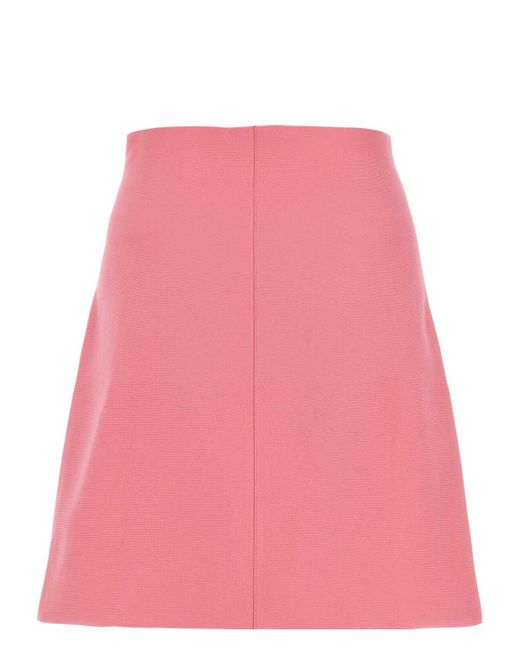【関税&送料込】Jil Sander Pink Polyester Mini Skirt Jil Sander Polyester Mini Skirt in Pink | Lyst