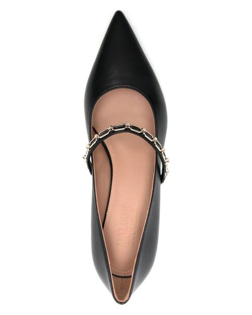 Malone Souliers Black Virna 40 High Ballerinas