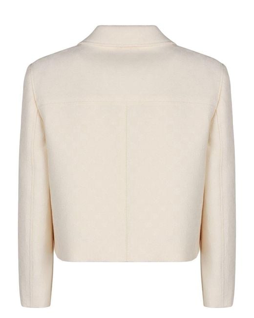Gucci Natural Crêpe De Chine Jacket